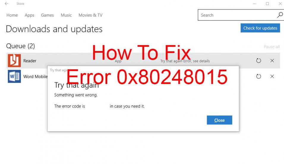 Error 0x80248015 - Windows Update Does Not Work on Windows XP