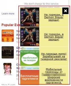 Remoção de anúncios russos