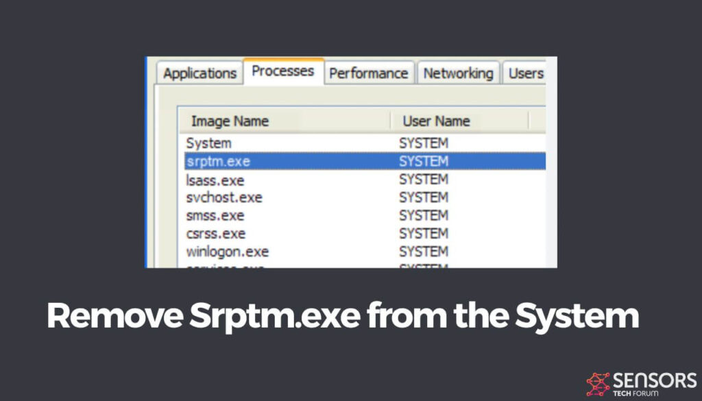 Remove Srptm.exe from the System