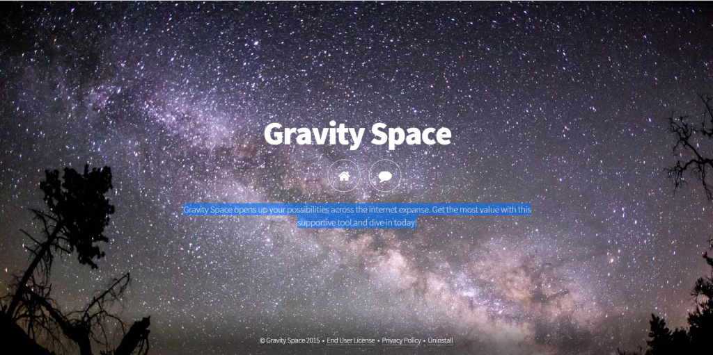 Anuncios de gravedad del espacio
