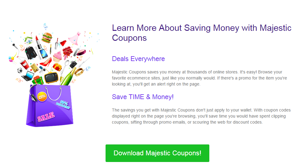 Majestic Coupons Ads