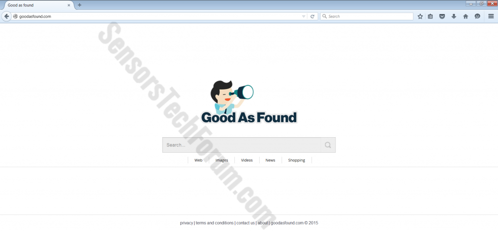 Good-as-found-browser hijacker-official-page