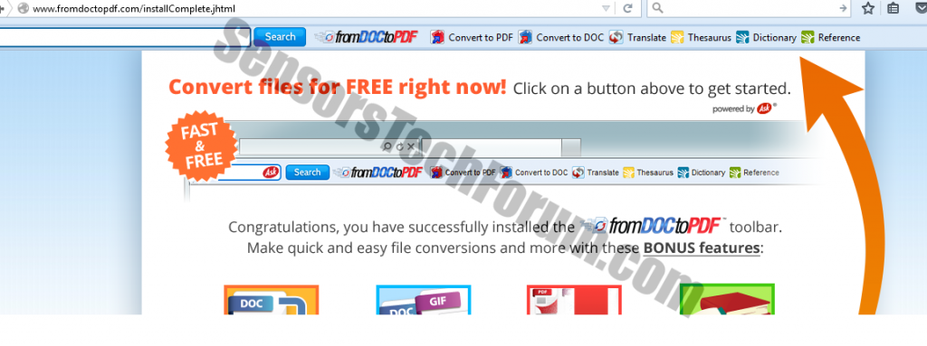 fromdoctopdf-toolbar-installed
