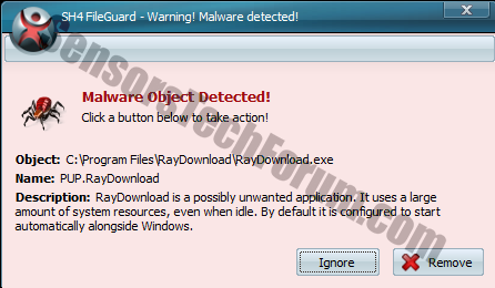 raydownload-malware-object-detected