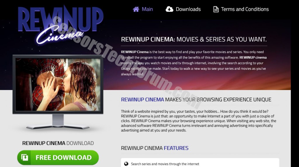 site de cinema rewinup