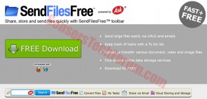 sendfilesfree-barre d'outils