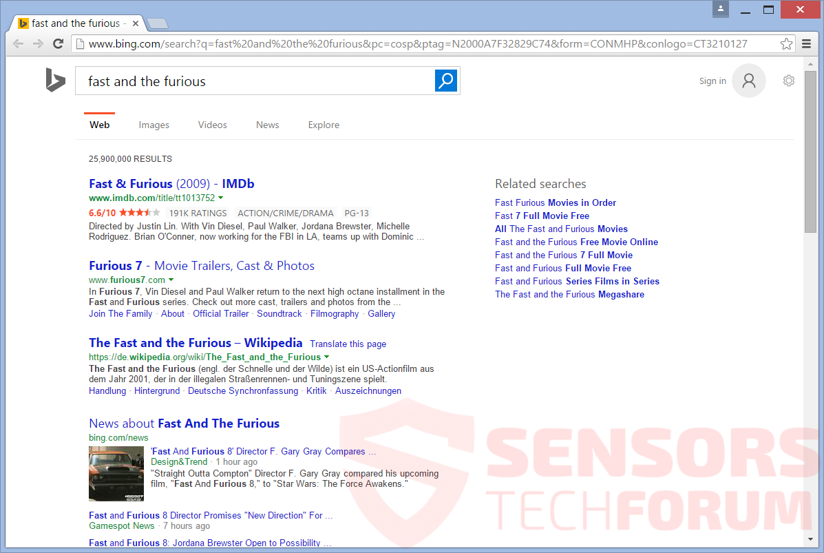 SensorsTechForum-sugabit-net-Browser-Hijacker-bing-Suche