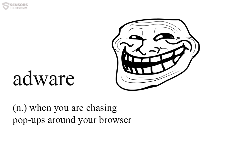 adware-troll face-pop-ups-sensorstechforum
