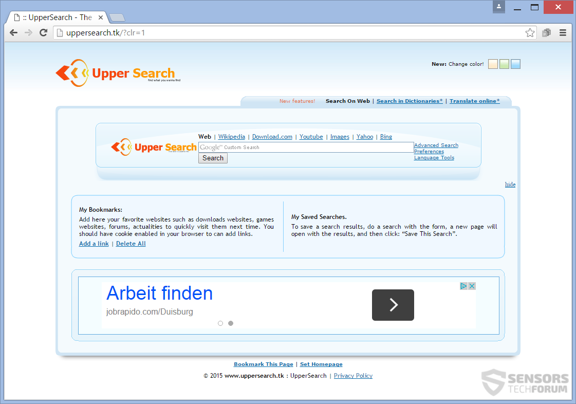 SensorsTechForum-uppersearch-tk-upper-search-tk-main-page-hijacker-ads