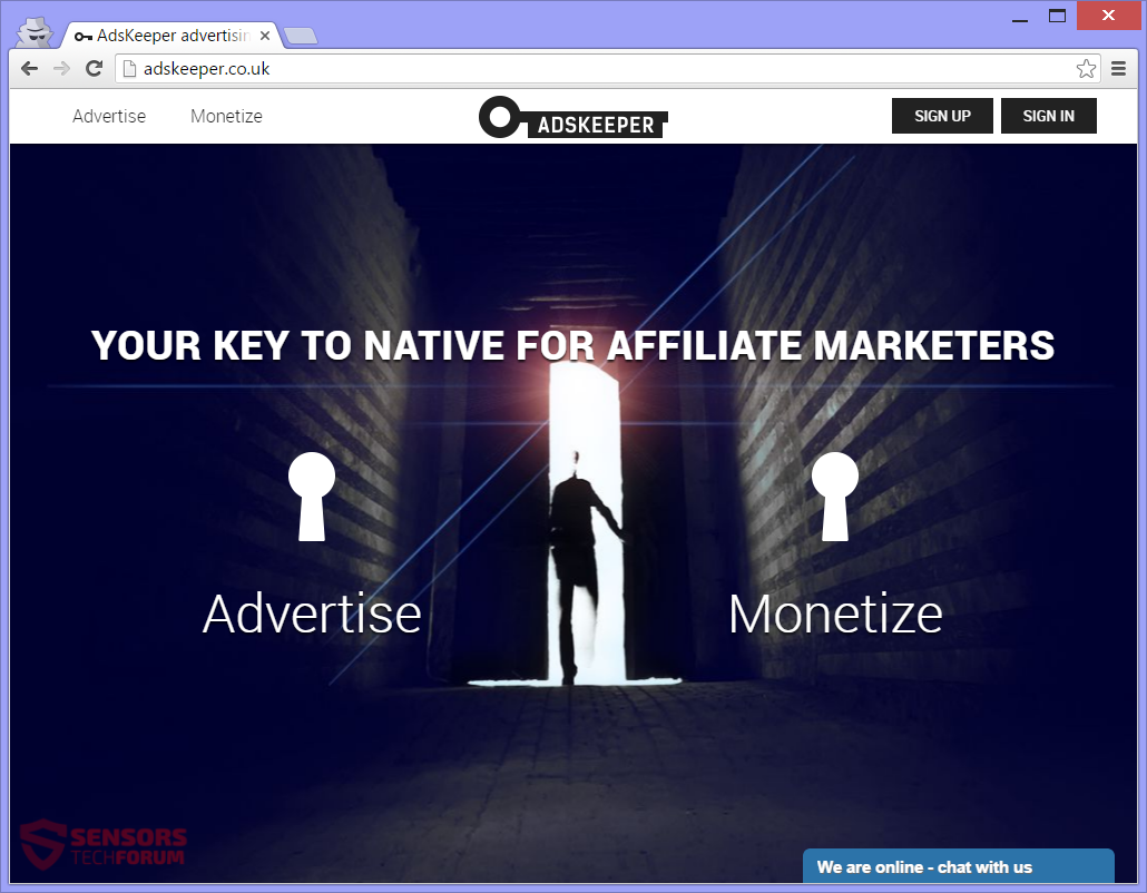 STF-adskeeper-co-uk-anuncios-meta-adware-marketing-monetización-plataforma principal de sitio la página