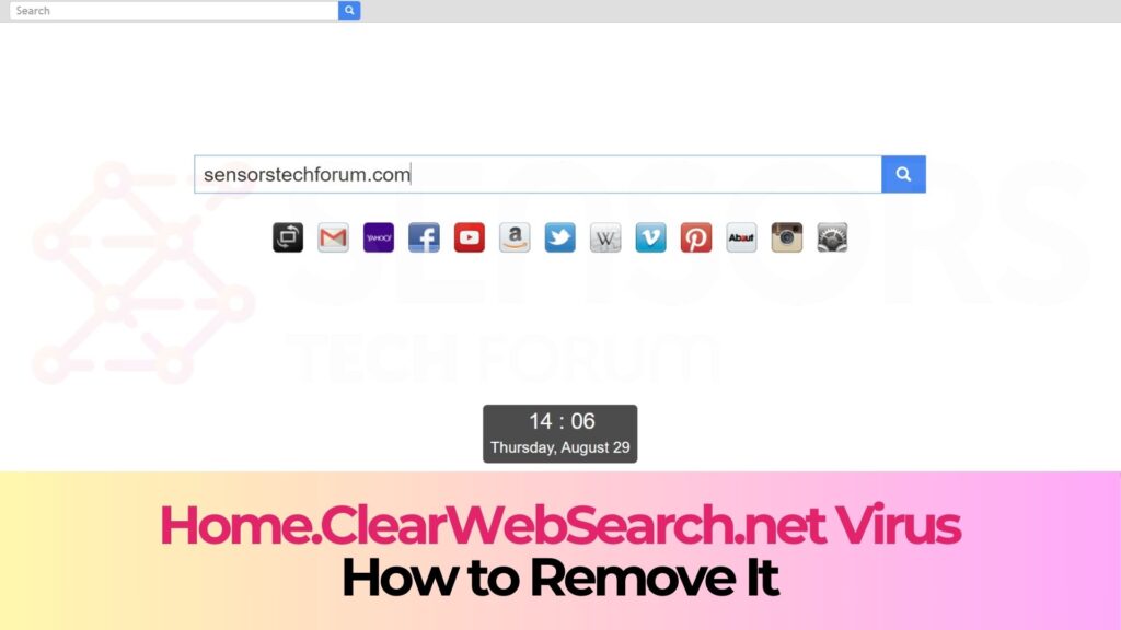 Home.ClearWebSearch.net Weiterleitung - So entfernen Sie