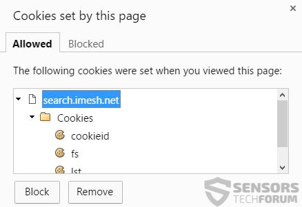 recherche-imesh-cookies-sensorstechforum