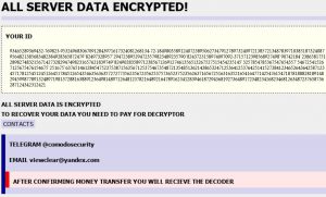 globe-ransomware-id-sensorstechforum rançon page