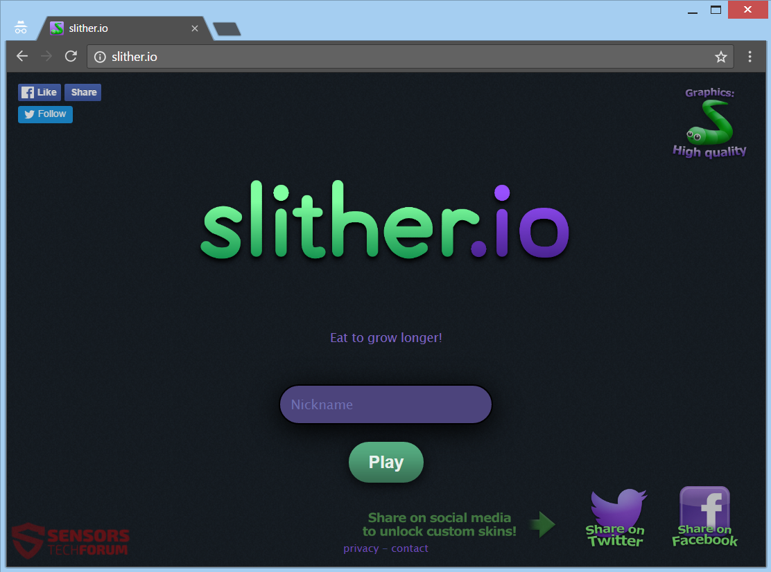 stf-slither-io-slithermon-adware-ads-main-site-page