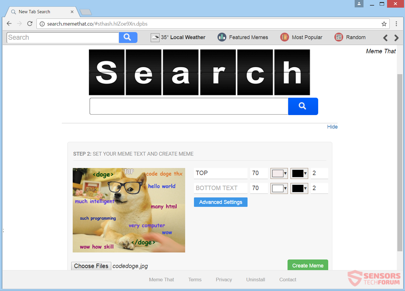 stf-search-memethat-co-meme-that-browser-hijacker-redirect-main-site-page
