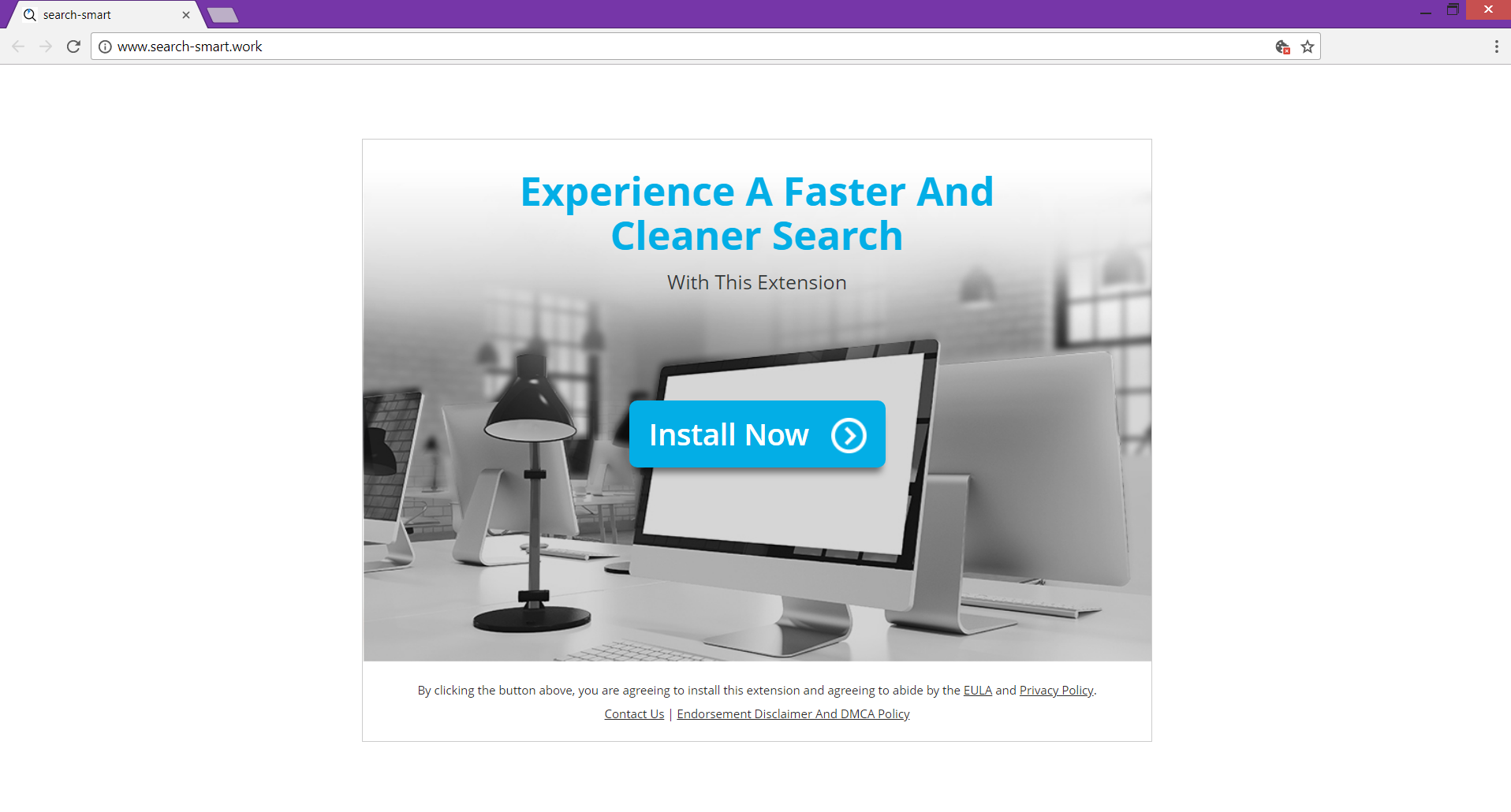 Search-smart.work redirect main page