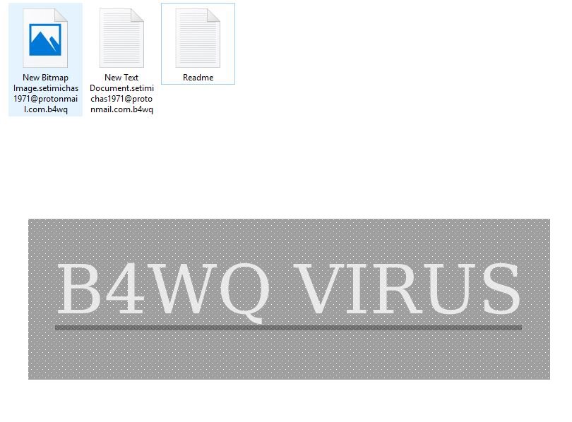 B4WQ Virus image ransomware note .B4WQ extension