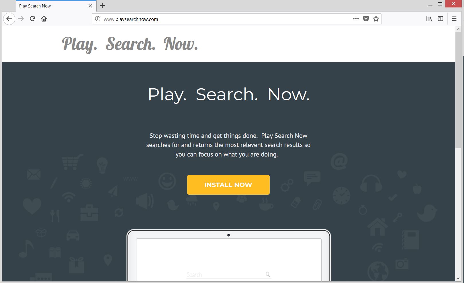 play search now PUP official website sensorstechforum