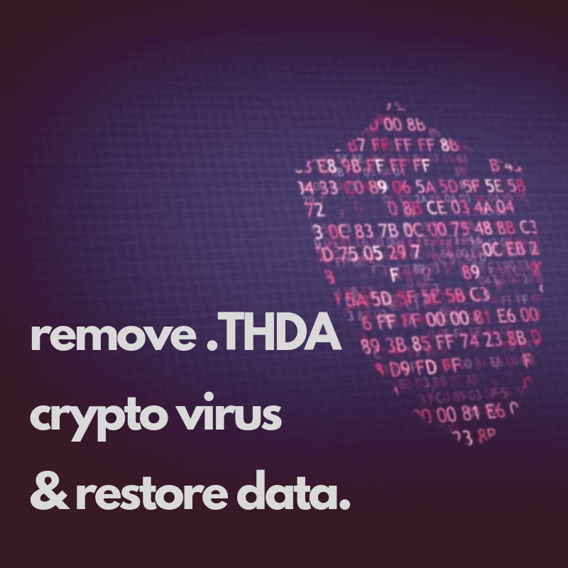 remove .THDA crypto virus restore .THDA files sensorstechforum guide