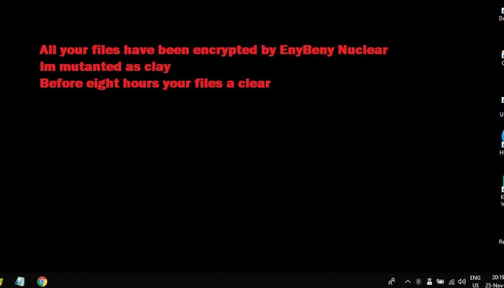 nuclear ransomware enybeny virus desktop background