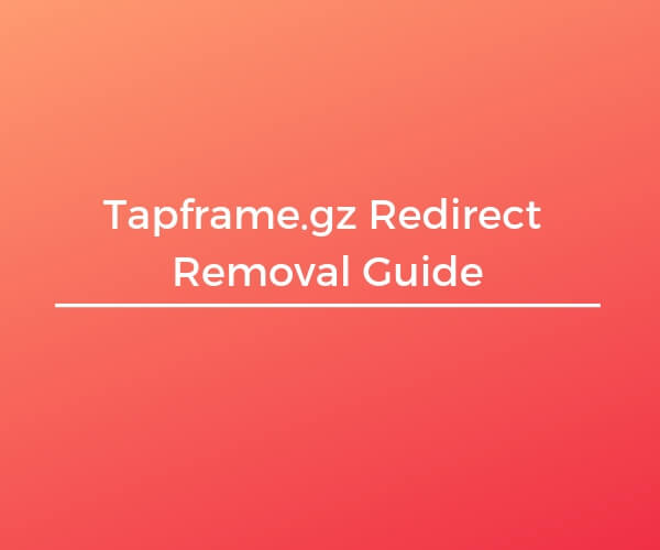 remove Tapframe.gz redirect sensorstechforum