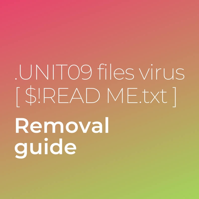 remove unite09 files virus sensorstechforum guide