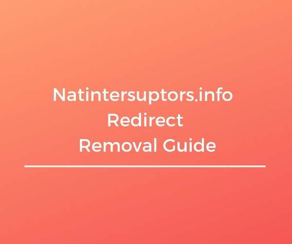 remove natintersuptors info redirect sensorstechforum guide