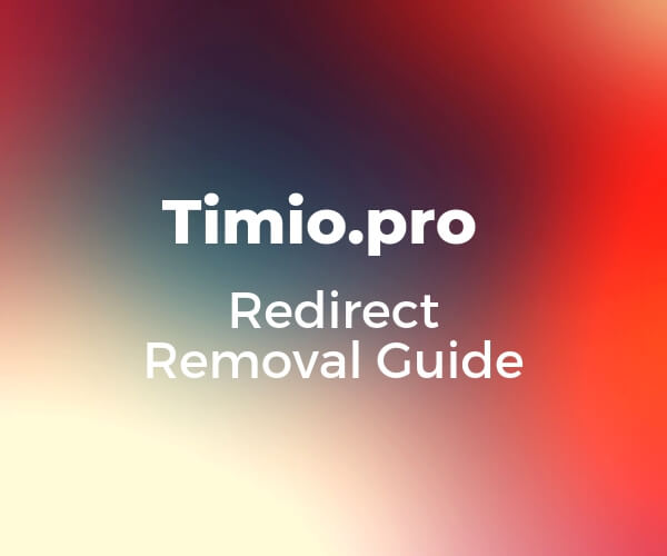 remove-timio-pro-redirect-sensoratechforum-guide