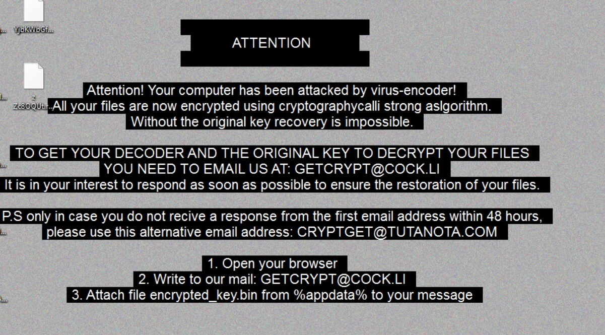 GetCrypt vip files virus remove