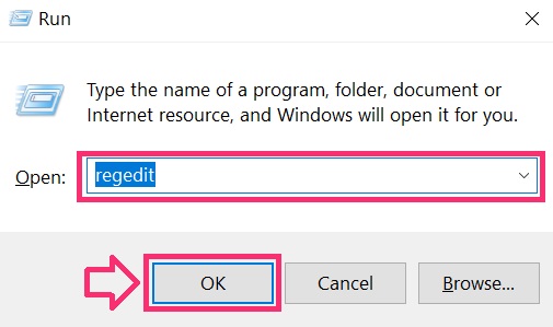 delete ransomware virus registries step 1