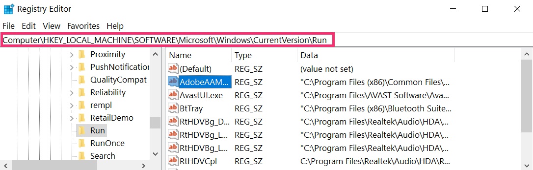 delete ransomware virus registries step 2