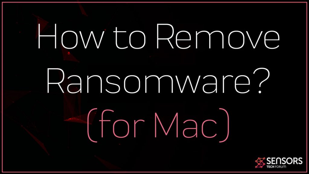 Entfernen Sie Ransomware vom Mac