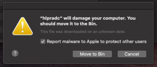 remove hlpradc virus will damage your computer mac error message sensorstechforum