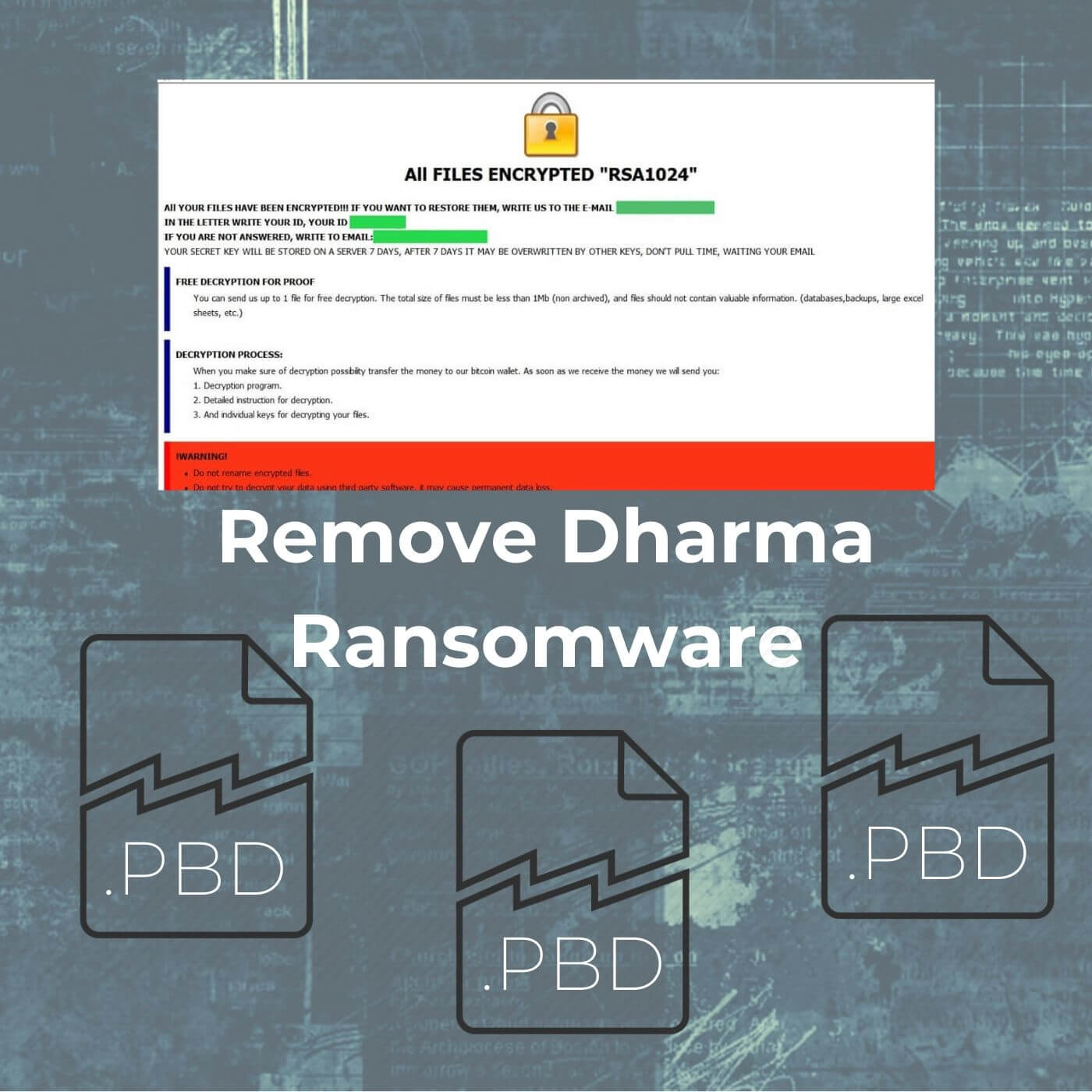 remove pbd virus restore pbd files sensorstechforum removal guide