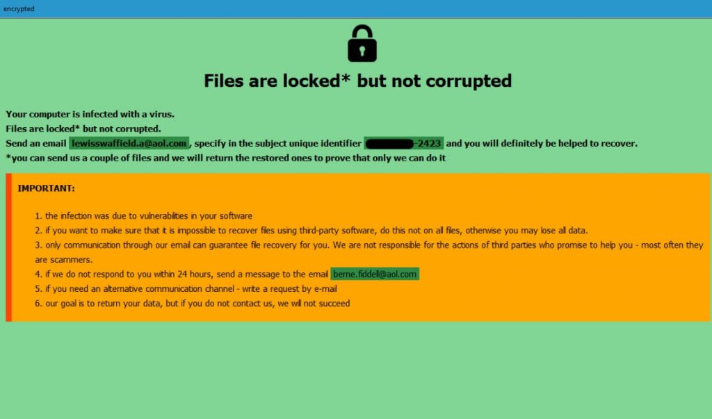 Deal Virus File (Phobos) - How To Remove (Update November 2019)