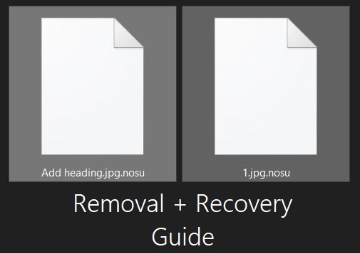 remove nosu virus restore nosu files