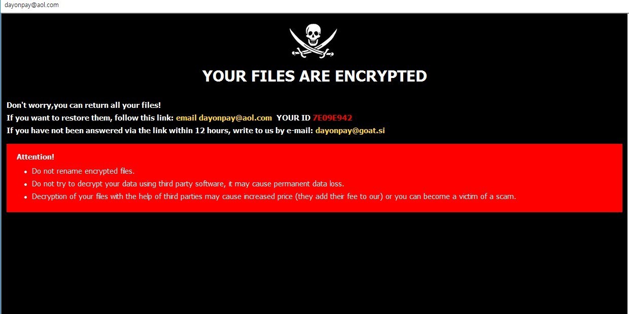 .DOP virus file ransom note