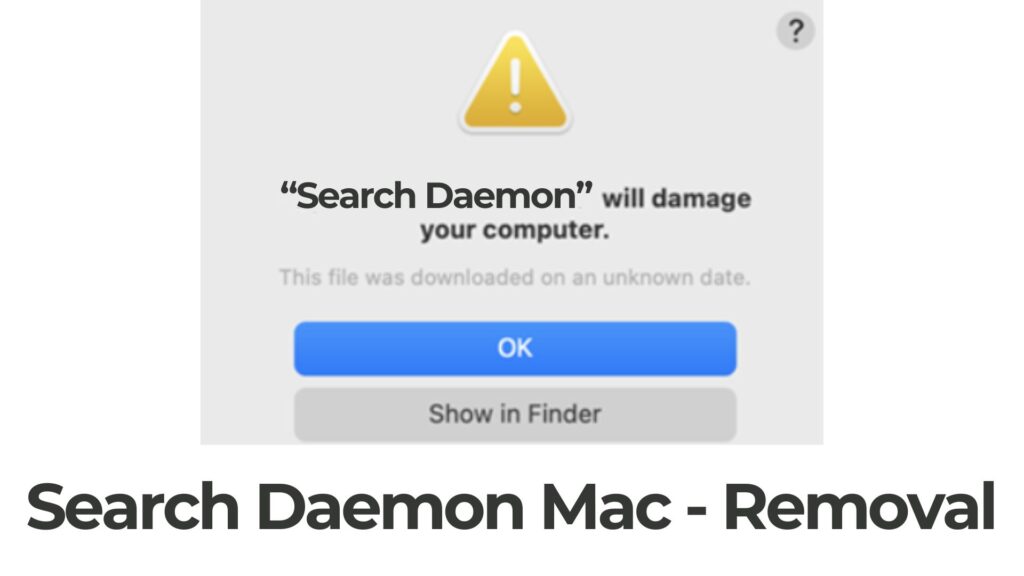 Guia de remoção do Search Daemon Mac Redirect Virus