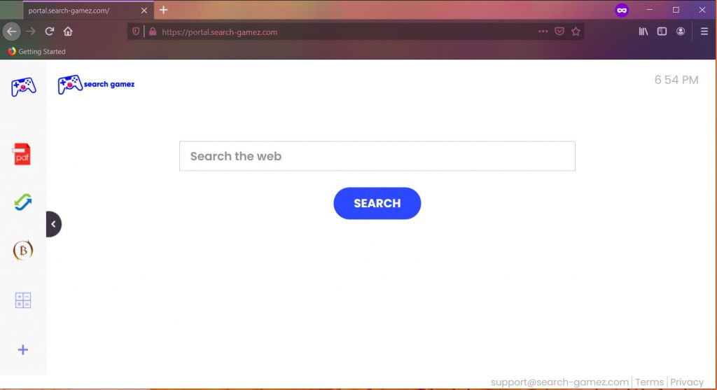 Rimuovi SearchGamez Browser Hijacker