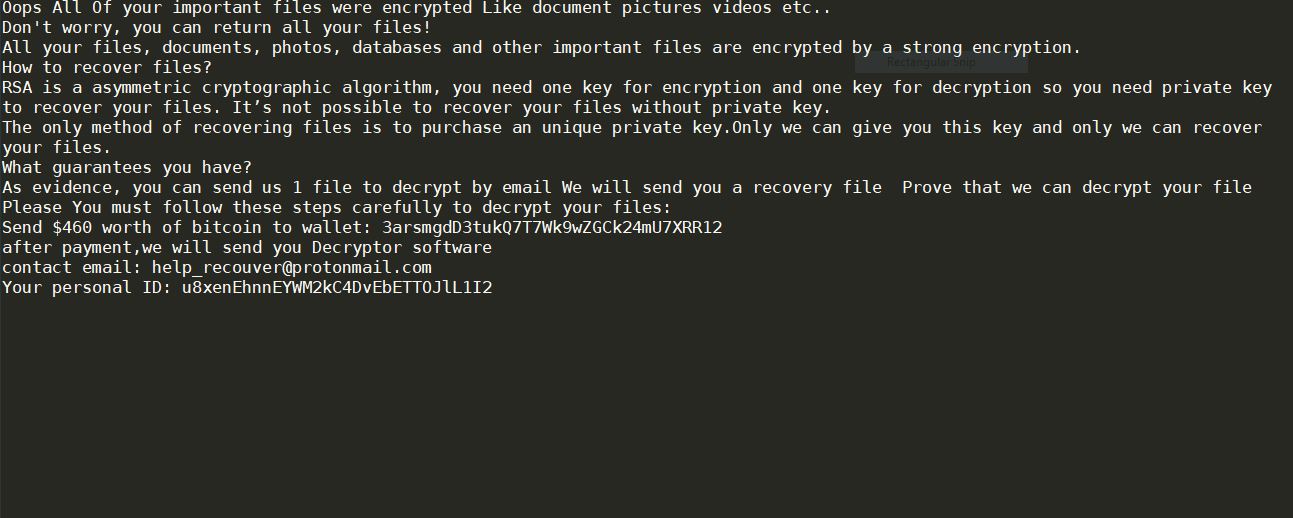 ransom note of .lockdown virus  ransomware