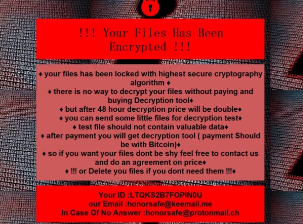 VoidCrypt honor virus image 