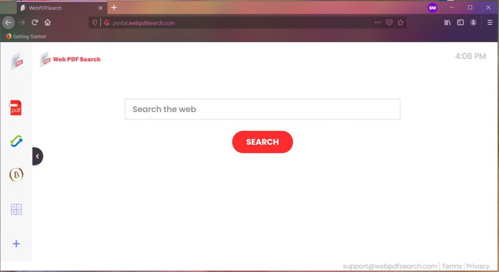 webpdfsearch guida alla rimozione della pagina principale del dirottatore del browser