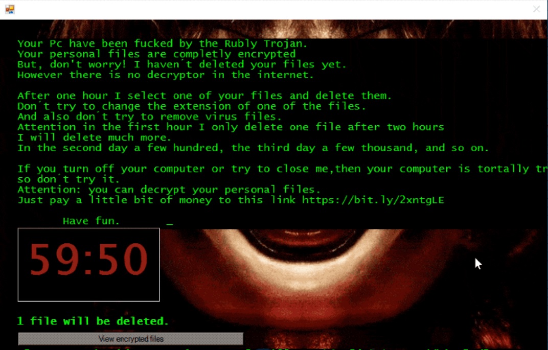 Rubly ransomware pop-up window ransom note stf