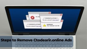 Procedura per rimuovere Ctodearir.online redirect ads