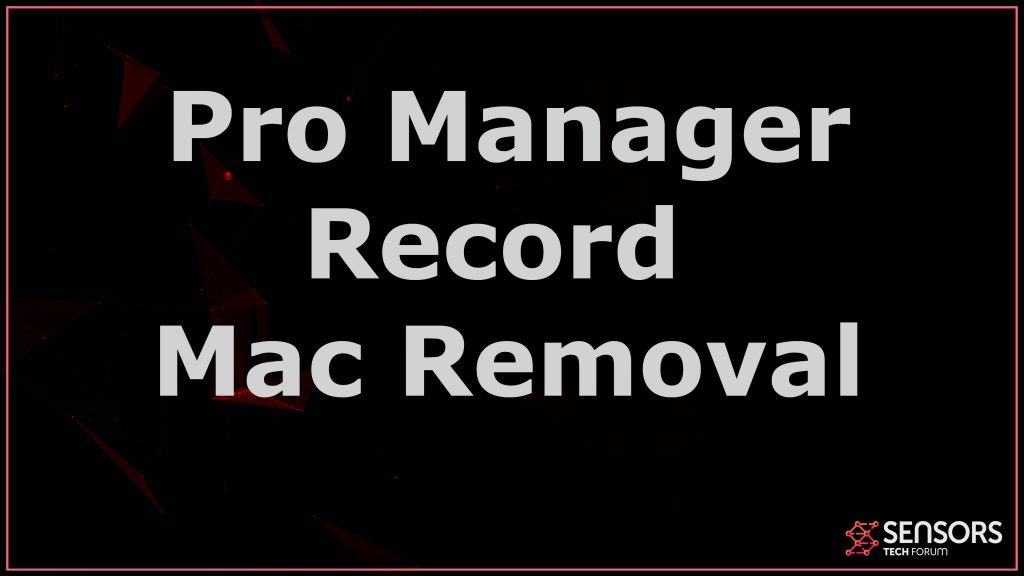 Pro Manager-record
