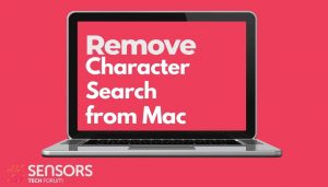 Entfernen Sie CharacterSearch Mac Virus SensorenTechforum-Anleitung