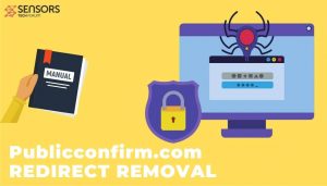 remove Publicconfirm.com redirect ads sensorstechforum guide