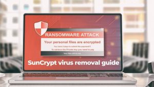 Verwijder SunCrypt Ransomware sensorstechfrrum ​​gids