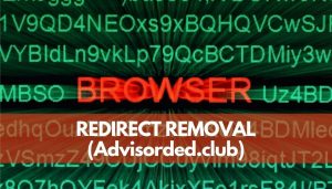 remover Advisorded club redirect ads sensorstechforum guide