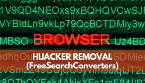rimuovere il dirottatore del browser FreeSearchConverters guida senorstechforum